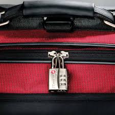 2 Cadenas pour bagages certifié TSA avec corps revêtu de 23mm